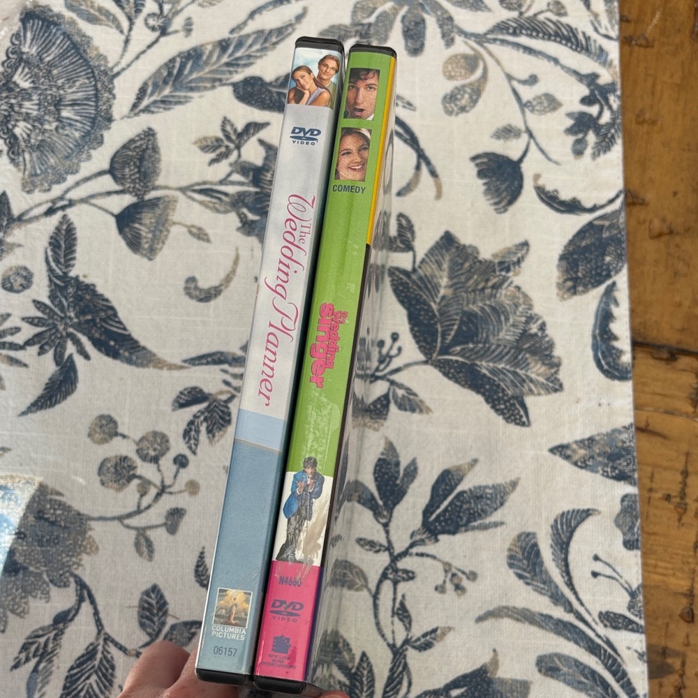 The Wedding Singer and Wedding Planner DVDs